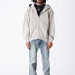 Vintage Wash Pierced Zip Hoodie