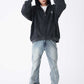 Vintage Wash Pierced Zip Hoodie