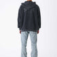 Vintage Wash Pierced Zip Hoodie