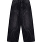 Vintage Wash Tribal Double Knee Baggy Jeans