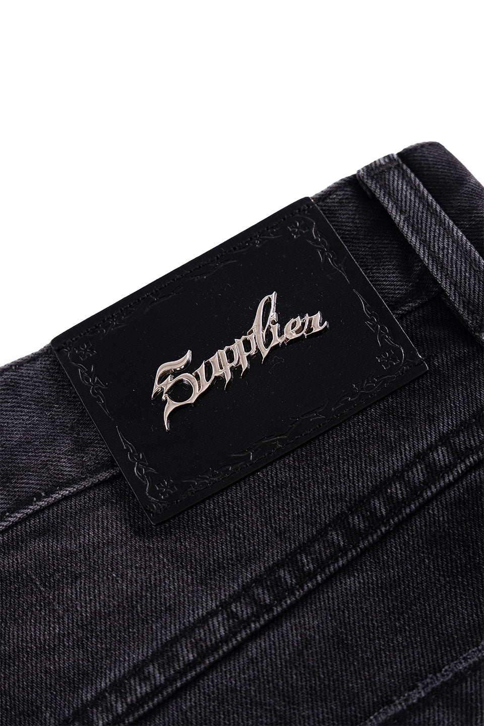 Vintage Wash Tribal Double Knee Baggy Jeans
