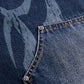 Vintage Wash Tribal Double Knee Baggy Jeans