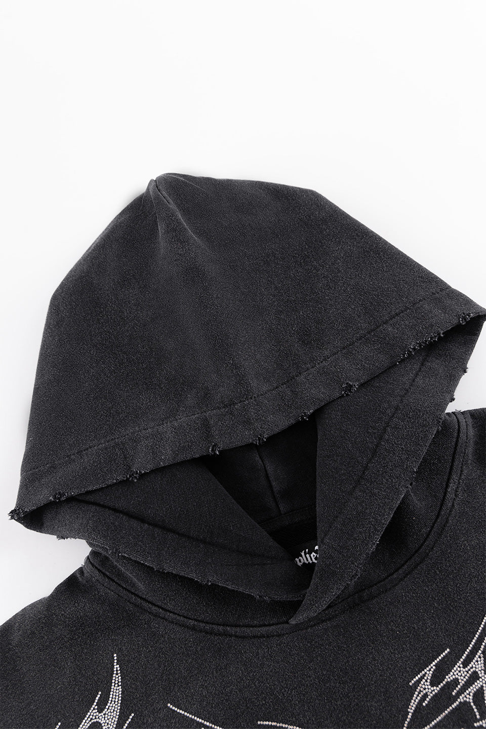 【予約商品】Vintage Wash Tribal Rhinestone Logo Hoodie【9月下旬お届け】