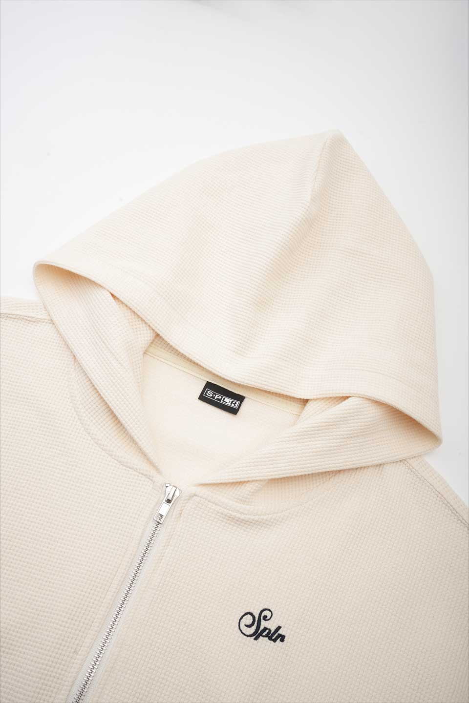 Waffle Zip Hoodie