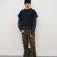Washed Loose Straight Strap Overalls