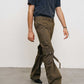 Washed Loose Straight Strap Overalls
