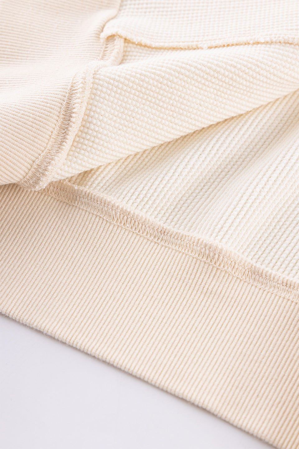 Washed Thermal Zip Hoodie