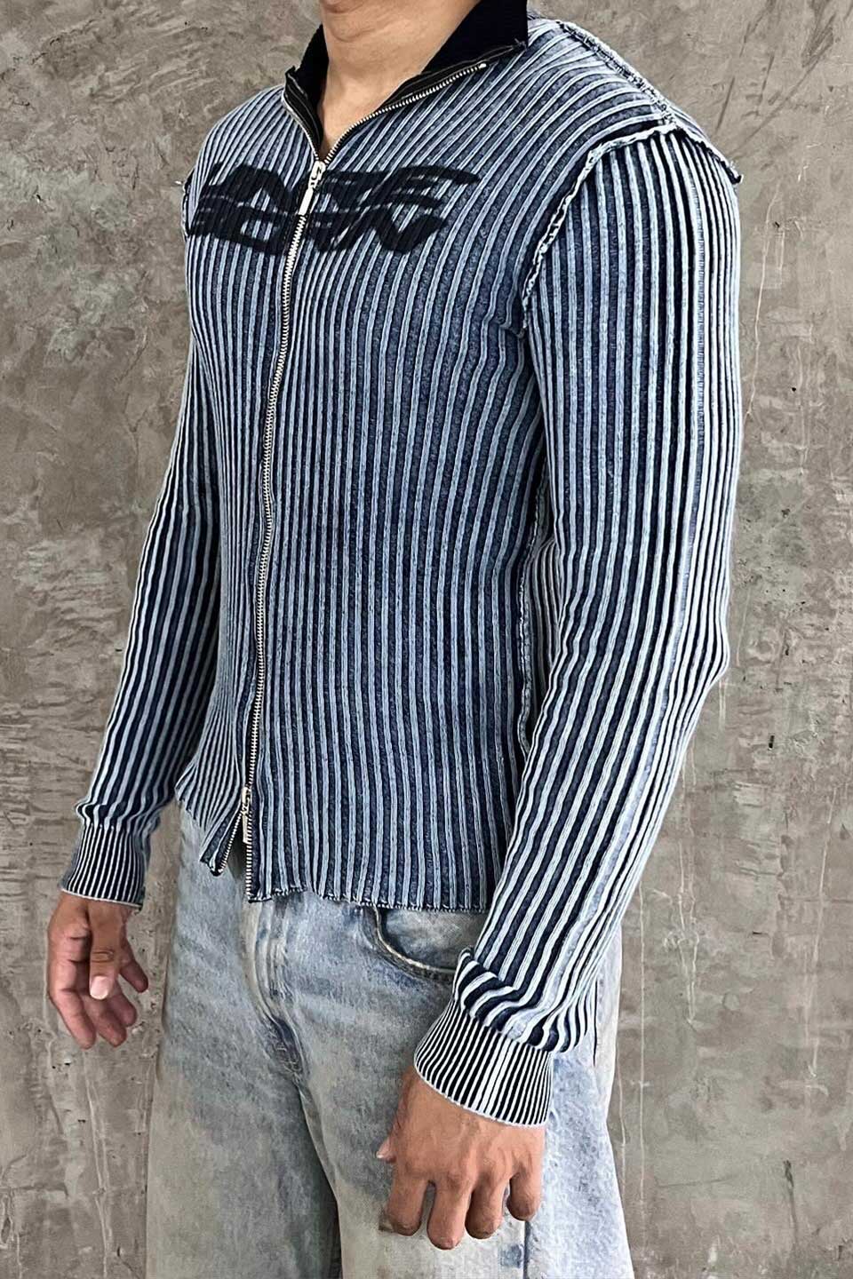 Washed Zipped Knit