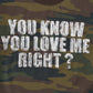 You Know You Love Me Cropped Tee Women's