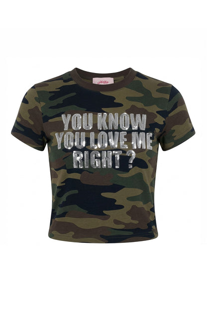 【先行予約販売】You Know You Love Me Cropped Tee Women's【6月下旬お届け】