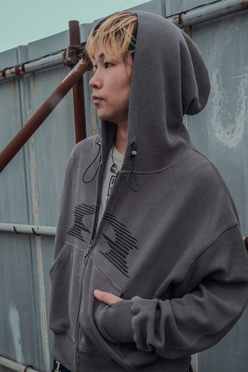 【12/15 19:00発売】Age Factory X Supplier Waffle Zip Hoodie