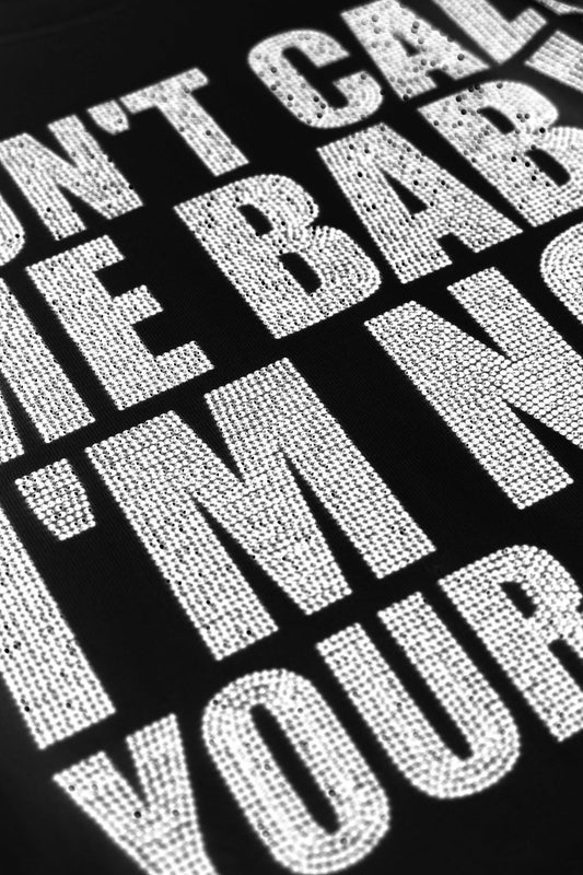 【先行予約販売】I'm Not Your Baby Cropped Tee Women's【4月上旬お届け】