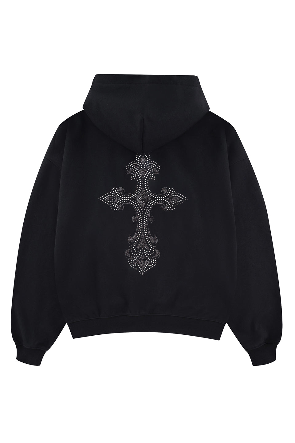 【予約販売】Royal Cross Rhinestone Zip Hoodie【10月中旬お届け】