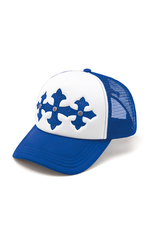 【予約商品】Cross Leather Patch Mesh Cap【10月中旬~下旬お届け】
