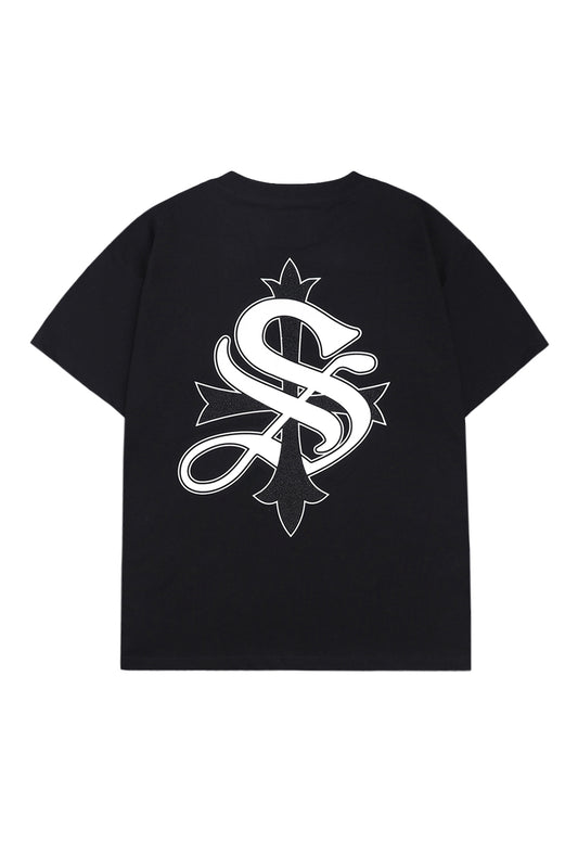 【予約商品】Cross Rhinestone Tee (Slim-ft)