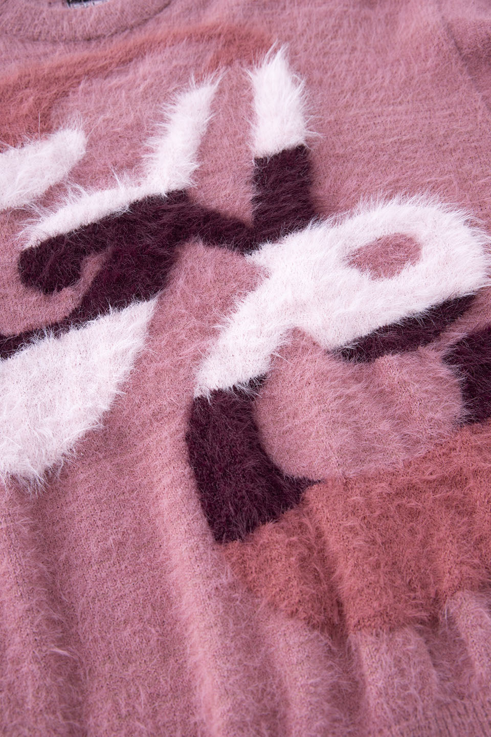 ANGEL Oversized Gradation Logo Knit Pink