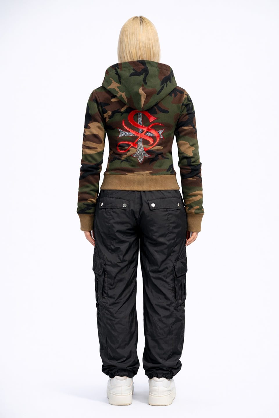 Baby Cross Zip Hoodie - Tight Fit Women's