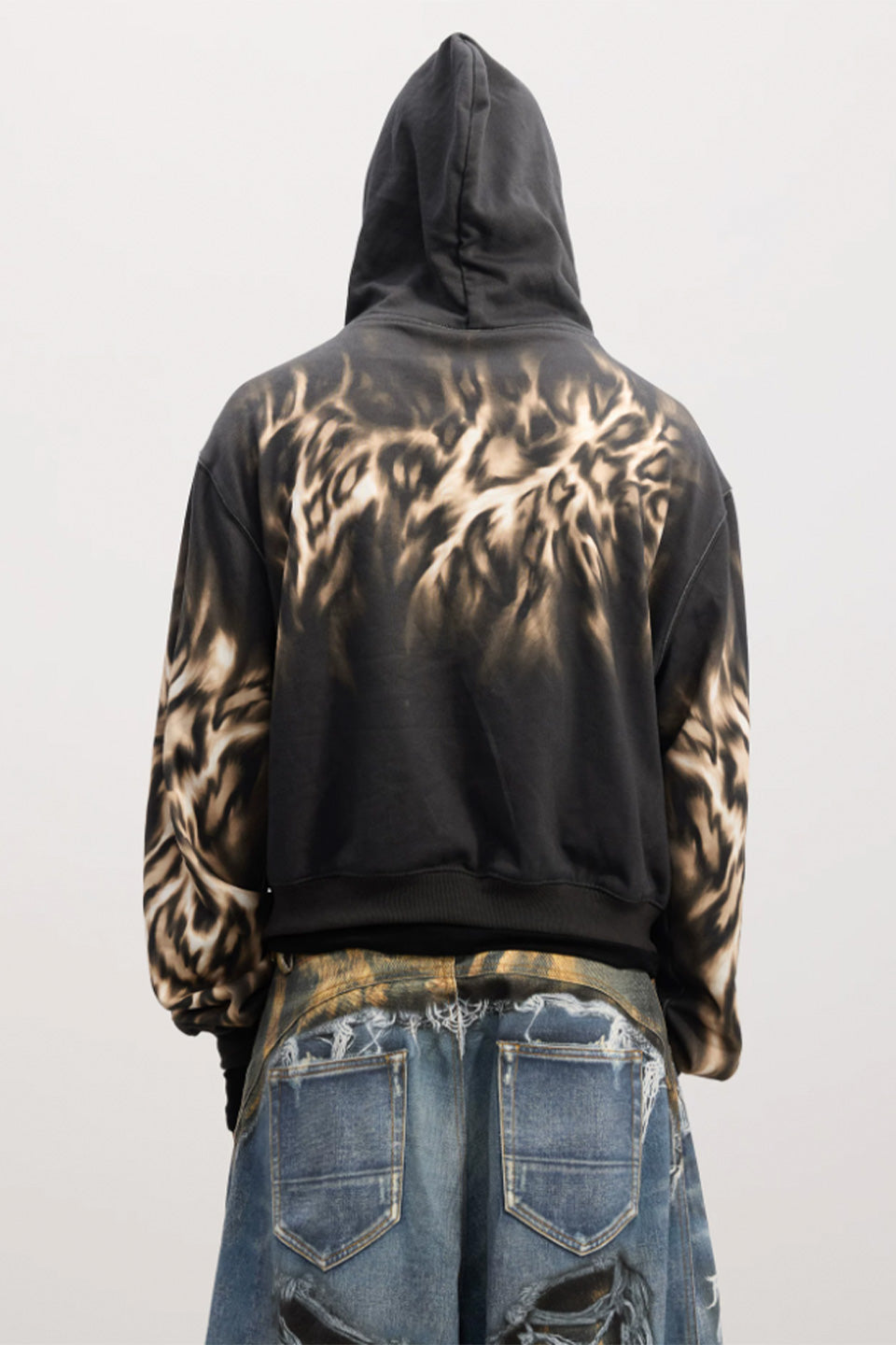 Leopard Print Embroidered Hoodie
