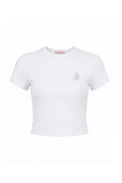 【予約販売】Petit Cross Rhinestone Cropped Tee Women's【6月上旬お届け】
