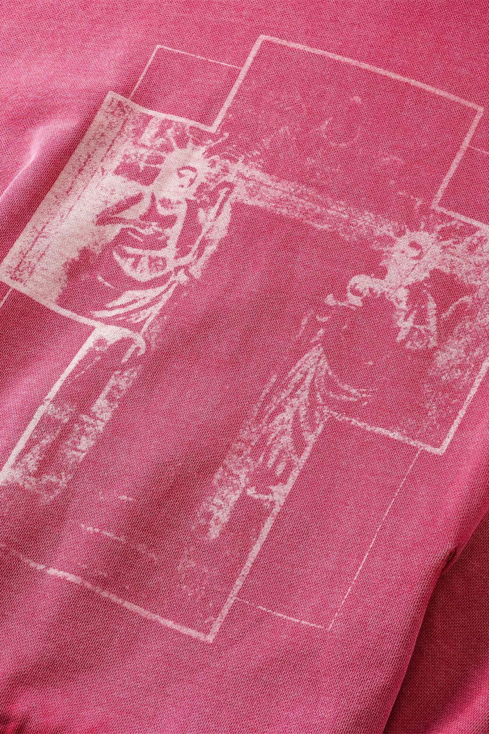Saint Distressed Pattern Sweatshirt