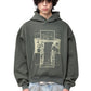 Saint Distressed Pattern Sweatshirt