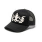 【先行予約販売】Fleur Leather Patch Mesh Cap Black x Black【4月上旬お届け】