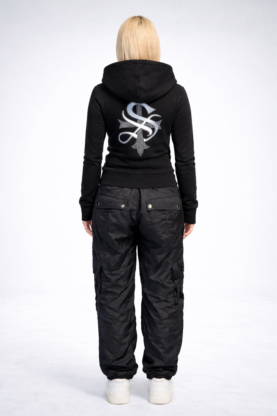 Baby Cross Zip Hoodie - Tight Fit Women's