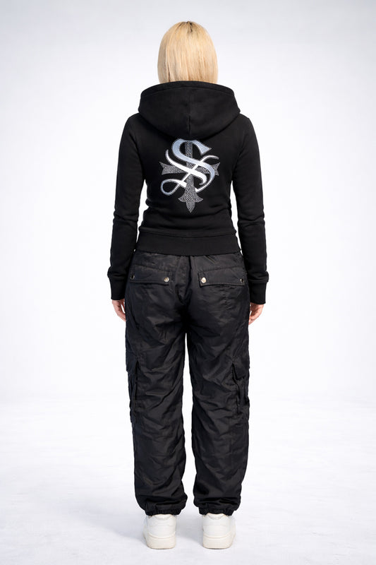 Baby Cross Zip Hoodie - Tight Fit Women's