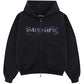 【予約販売】Smoke Cross Zip Hoodie【10月中旬~下旬お届け】