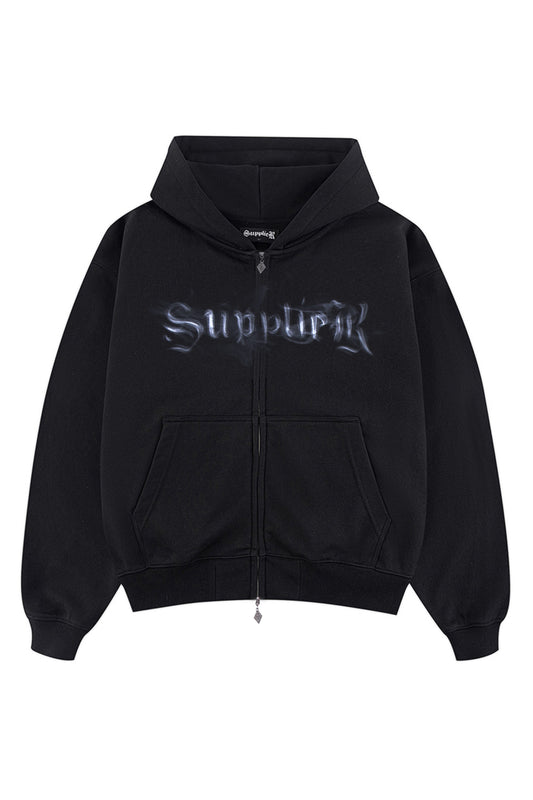 【予約販売】Smoke Cross Zip Hoodie【10月中旬~下旬お届け】