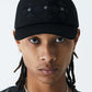 【予約商品】Triple Black Cross Leather Patch Mesh Cap【9月中旬お届け】