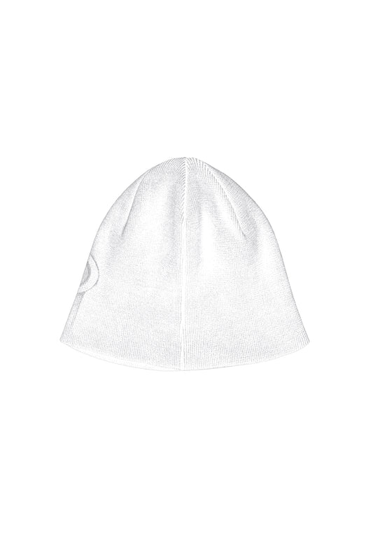 Pierced Beanie White