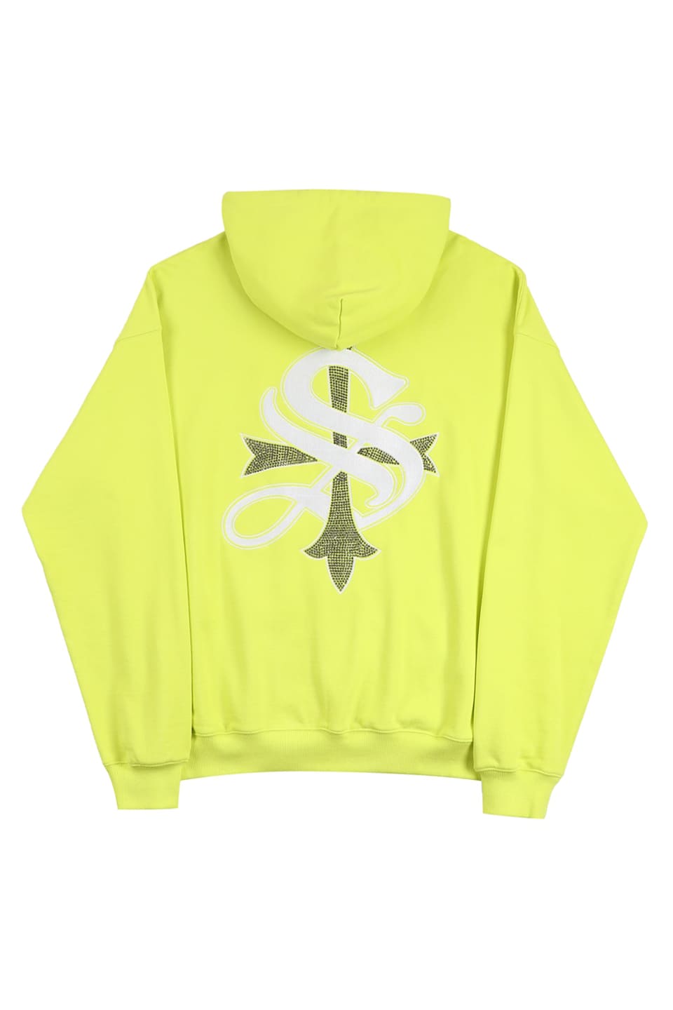 CROSS ZIP HOODIE イエロー XL - パーカー