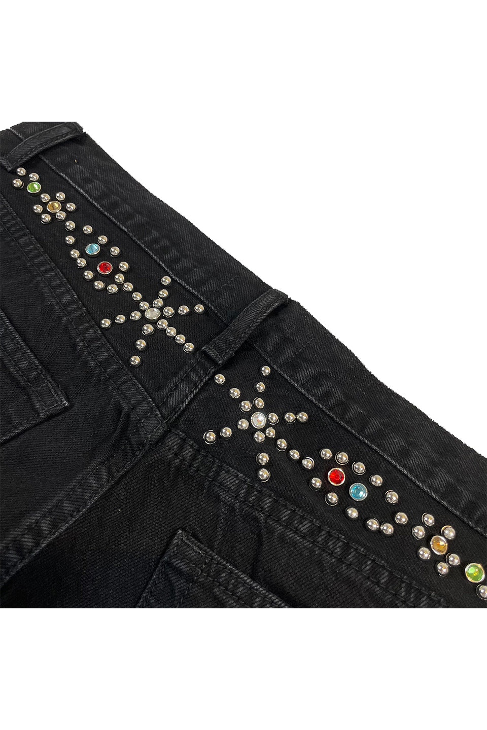 Butterfly Rhinestone Denim