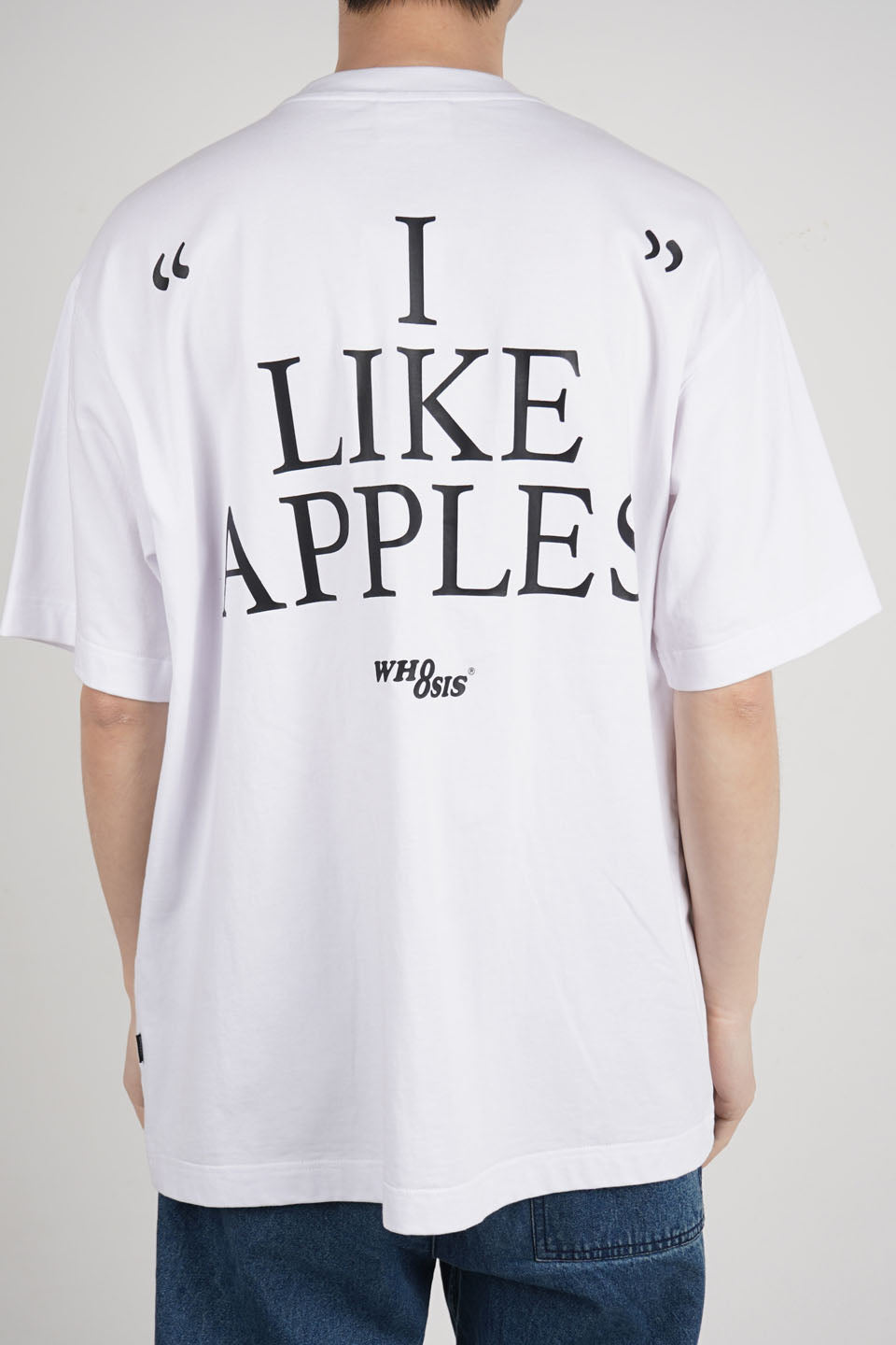 Apple letter printing SS Tee