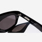 Silver Rhinestone Sunglasses (Black Lens)
