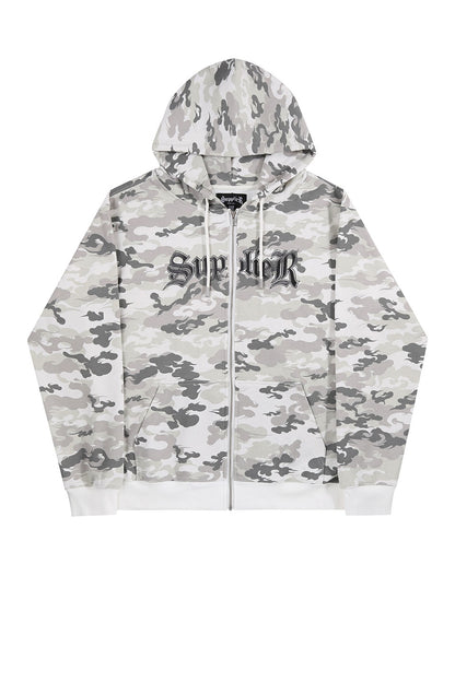 Cloud Camo Zip Hoodie