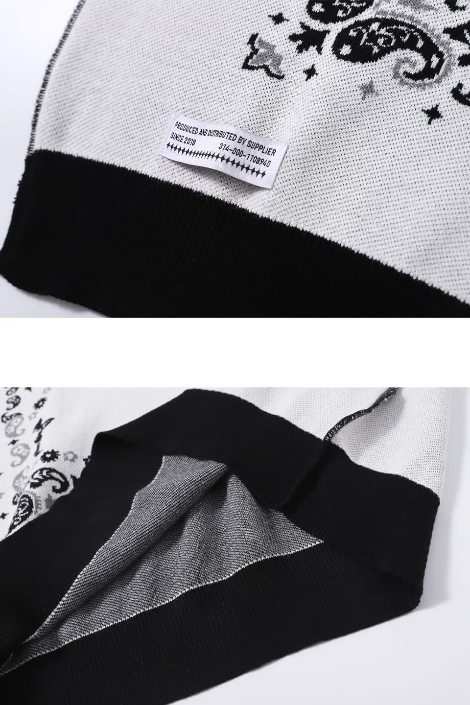 Paisley Crew Knit