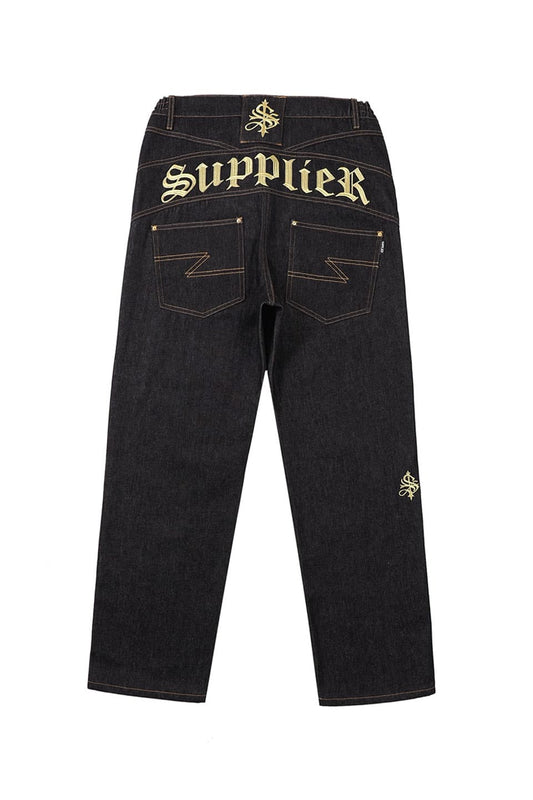 Slipped Back Logo Denim