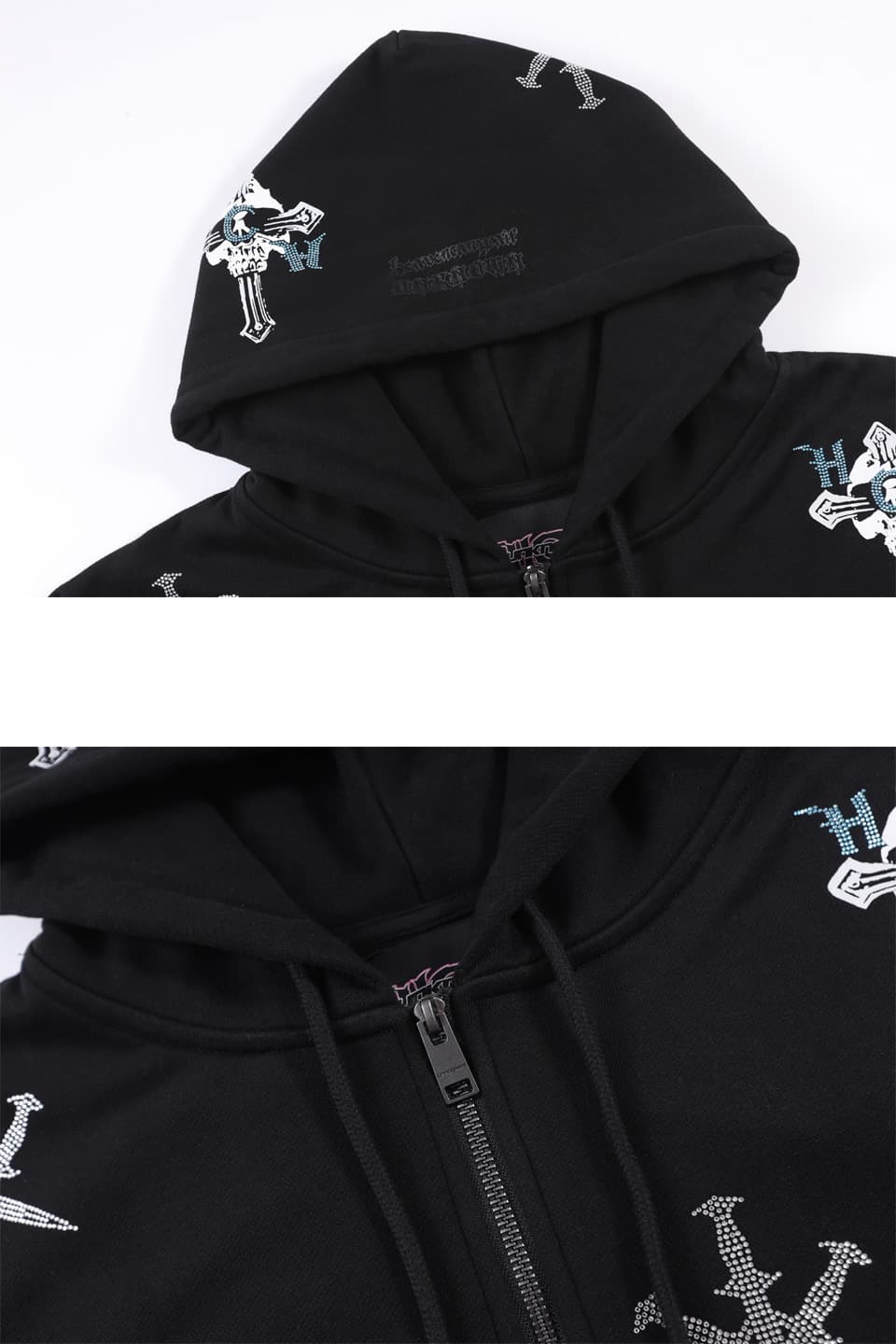 UNKNOWN X HCW Rhinestone Hoodie