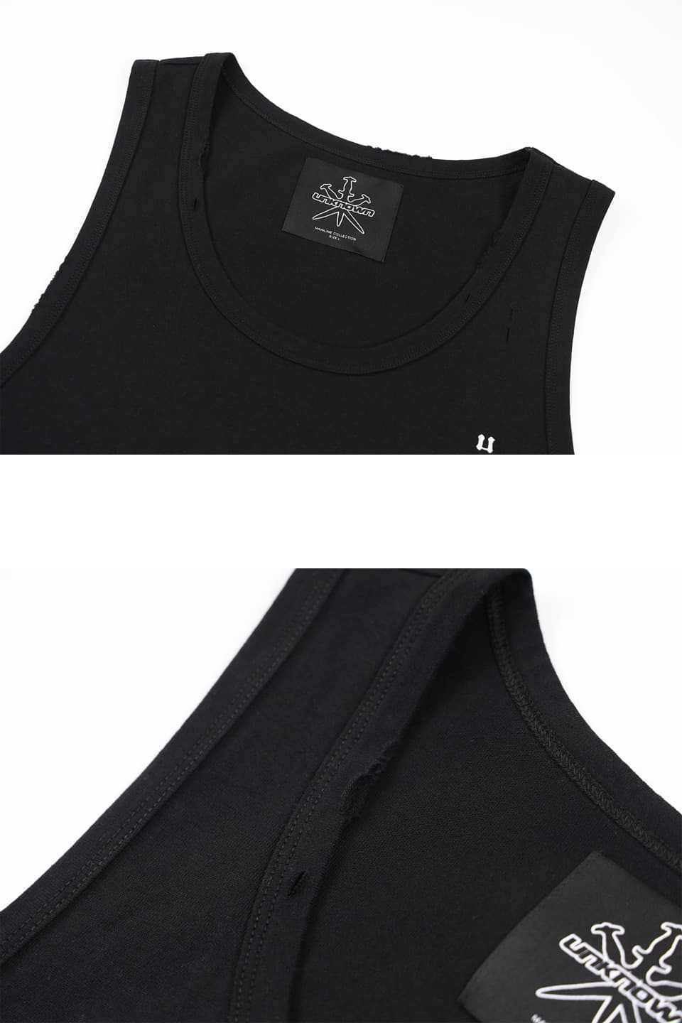 Black Angel Graphic Sleeveless Top