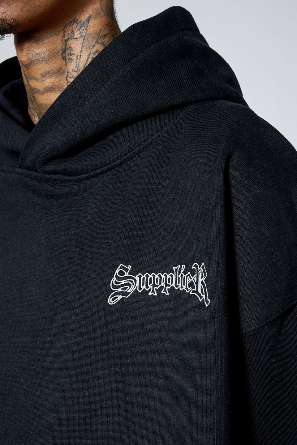 supplier Cross Hoodie サプライヤークロスフーディー　グレー