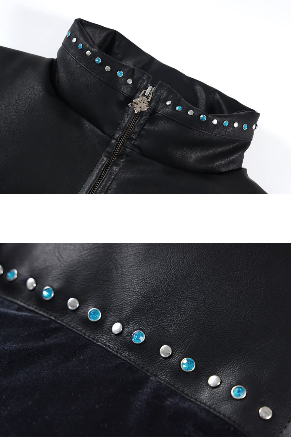 SUPPLIER STUDS VELOUR PUFFER | nalans.com