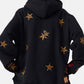 Leopard Star Zip Hoodie