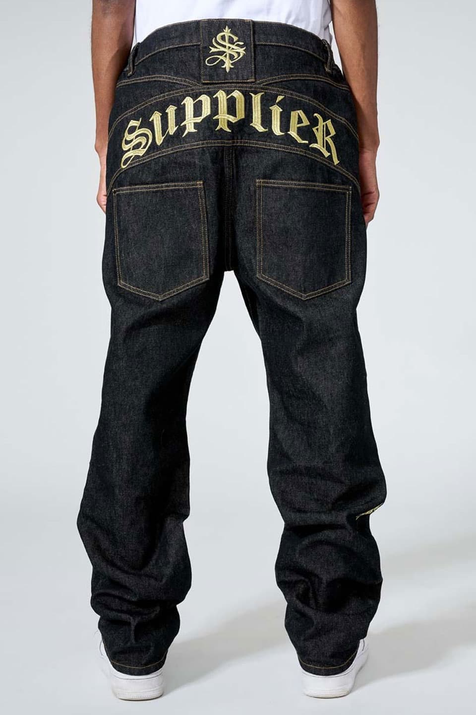 Slipped Back Logo Denim