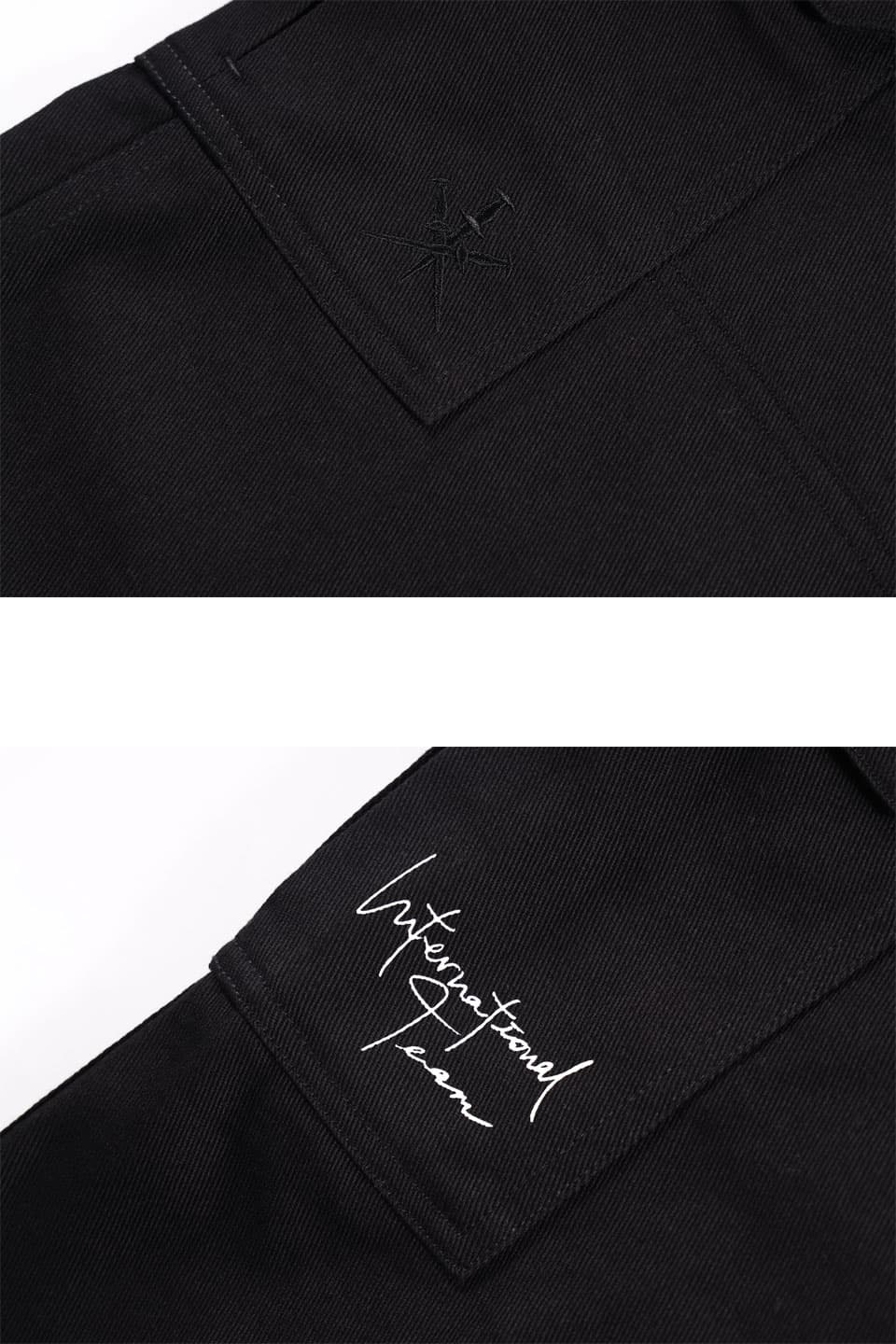 Black Star Rhinestone Cargo Pants