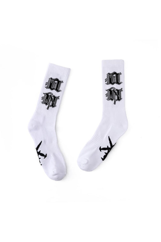 Gothic "U&N" Knit Socks