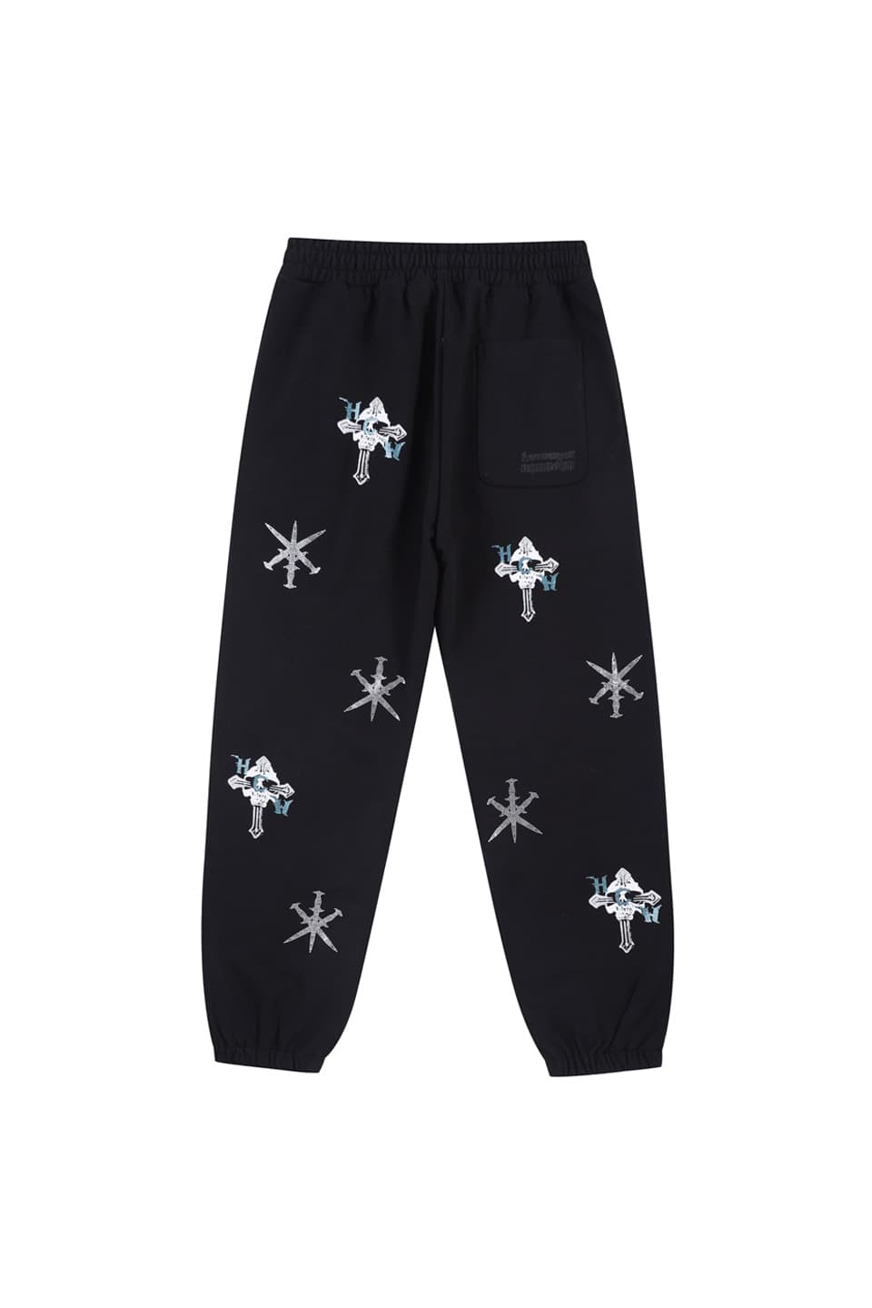 サイズUnknown - Black White Rhinestone Jogger