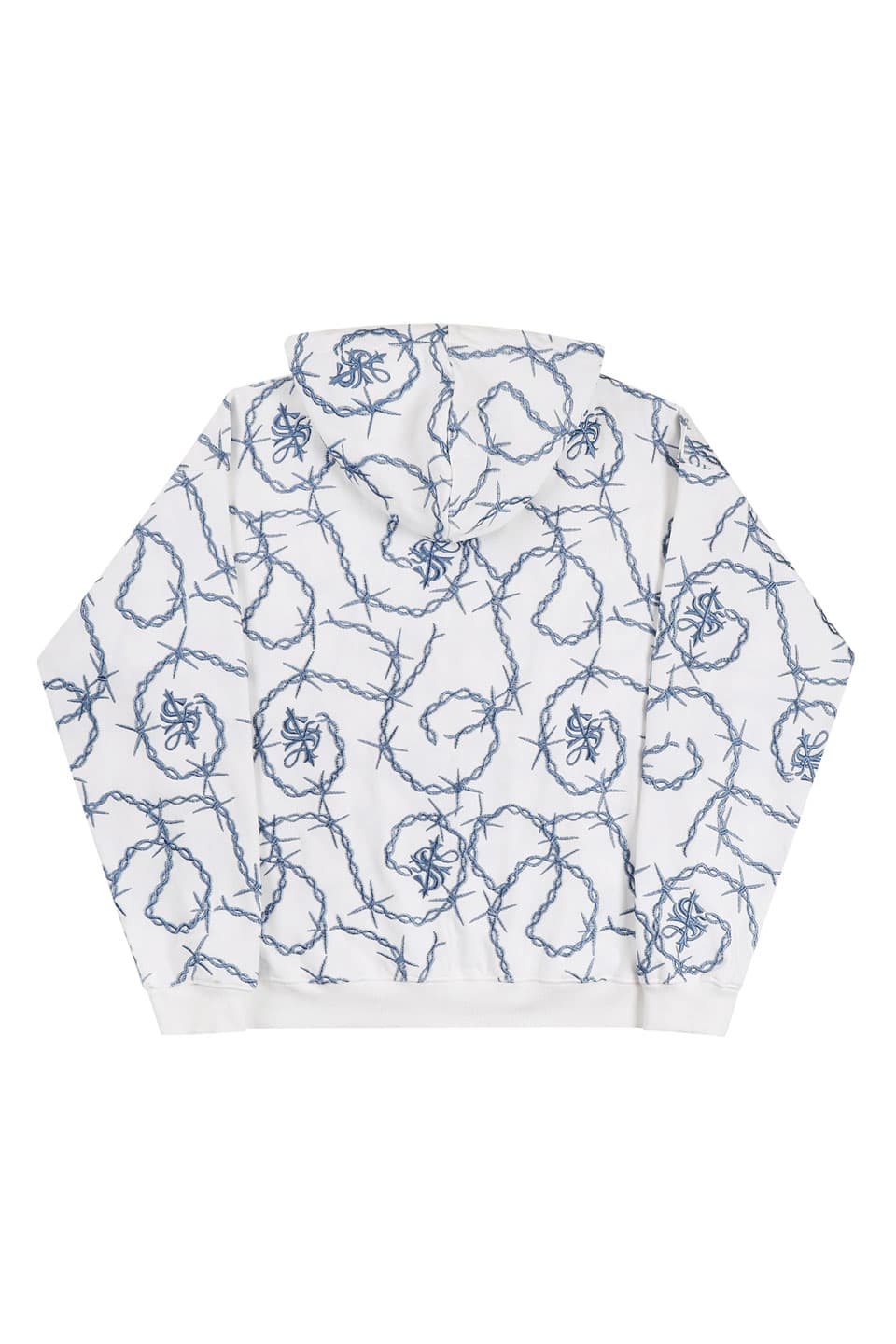 Chain Cross Logo Zip Hoodie