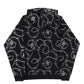 Cross Chain Embroidery Zip Hoodie